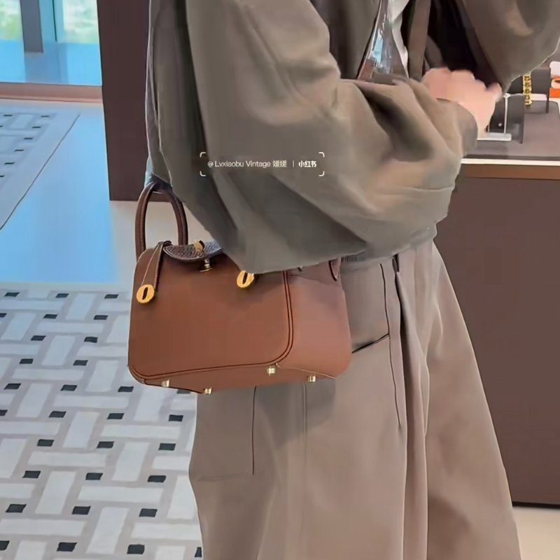 HERMES Mini lindy - 金棕金 B-9