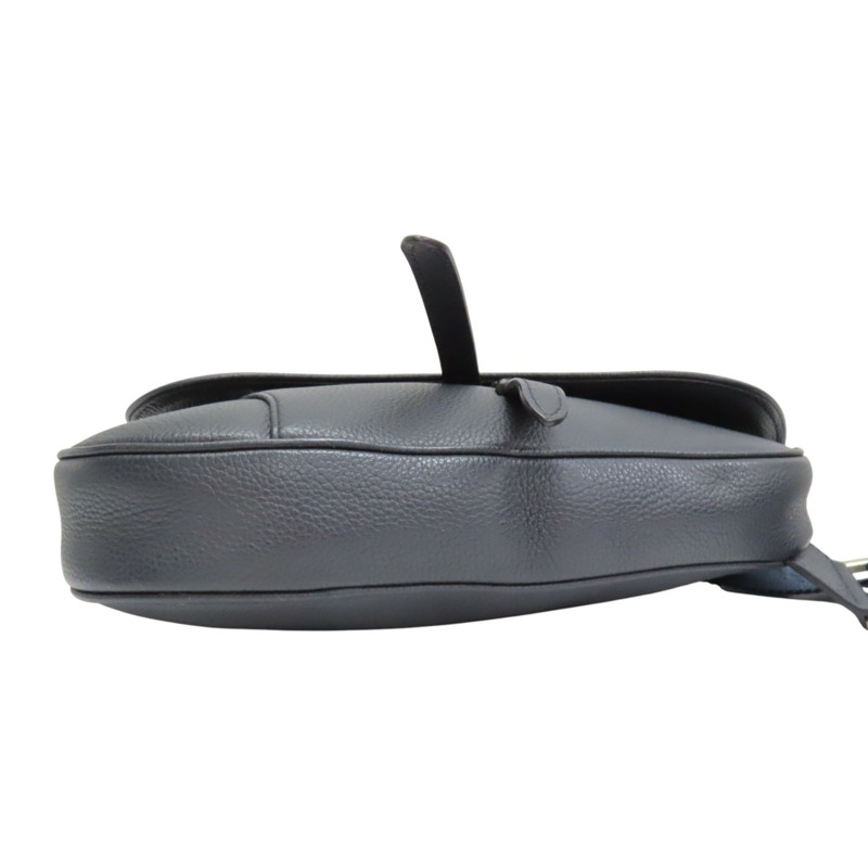 深藍色 牛皮 Saddle Bag 肩背包【Dior 迪奧】 1ADPO093YMJ-3