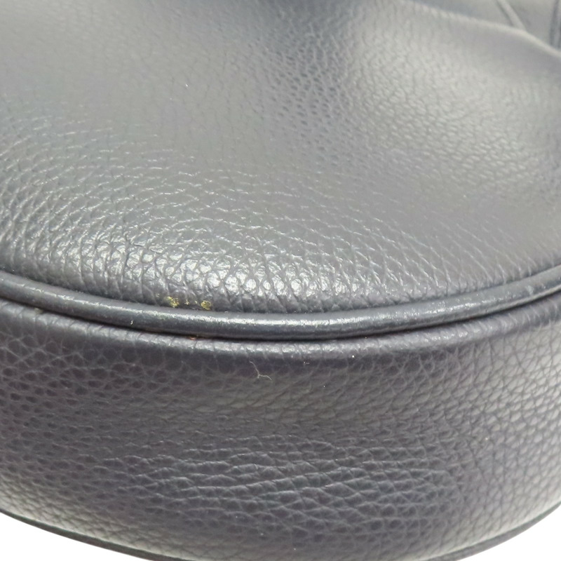 深藍色 牛皮 Saddle Bag 肩背包【Dior 迪奧】 1ADPO093YMJ-11