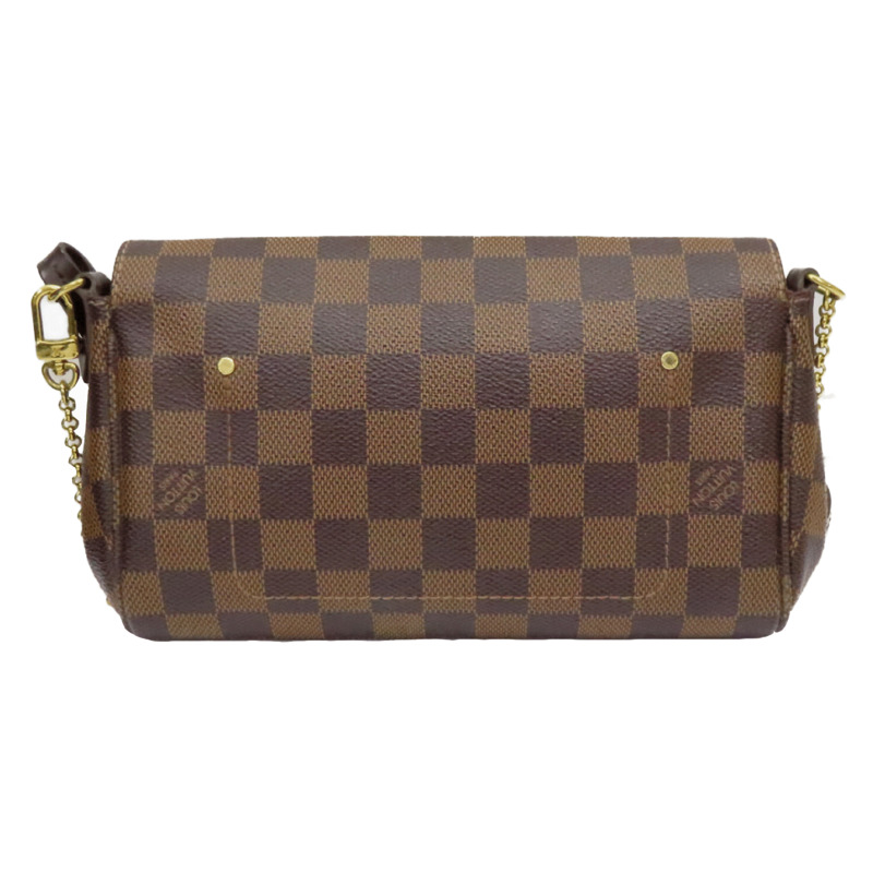 棕色 Damier 棋盤格 帆布 Favorite PM 肩背包 【LOUIS VUITTON LV 路易威登】 N41276-1