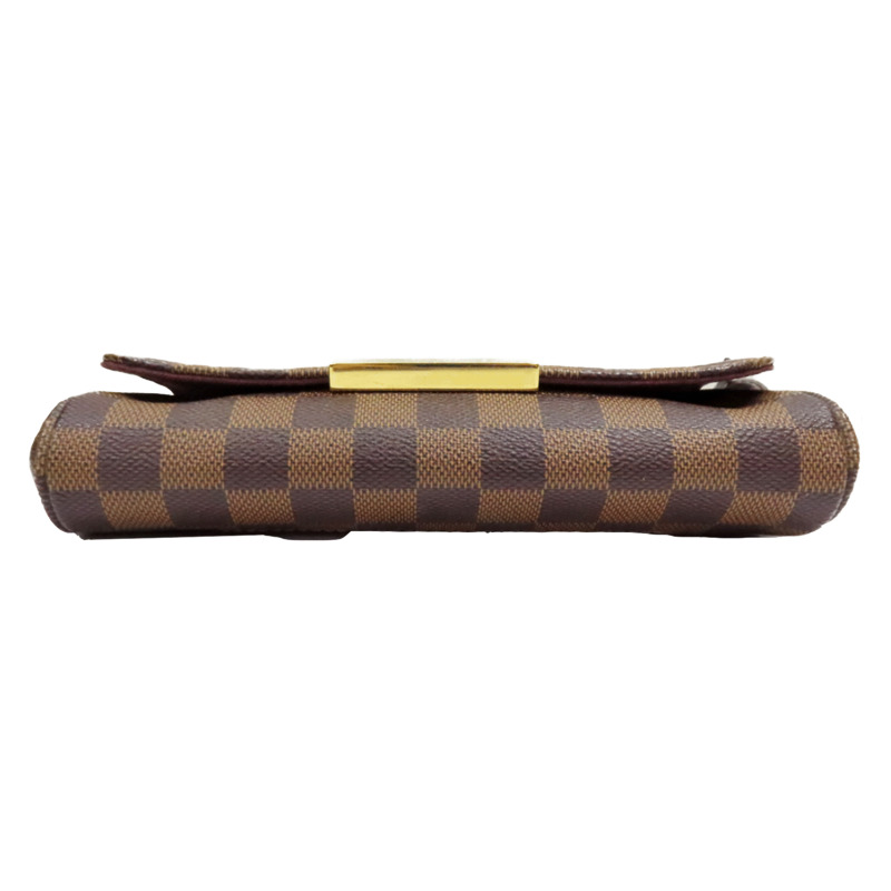 棕色 Damier 棋盤格 帆布 Favorite PM 肩背包 【LOUIS VUITTON LV 路易威登】 N41276-3