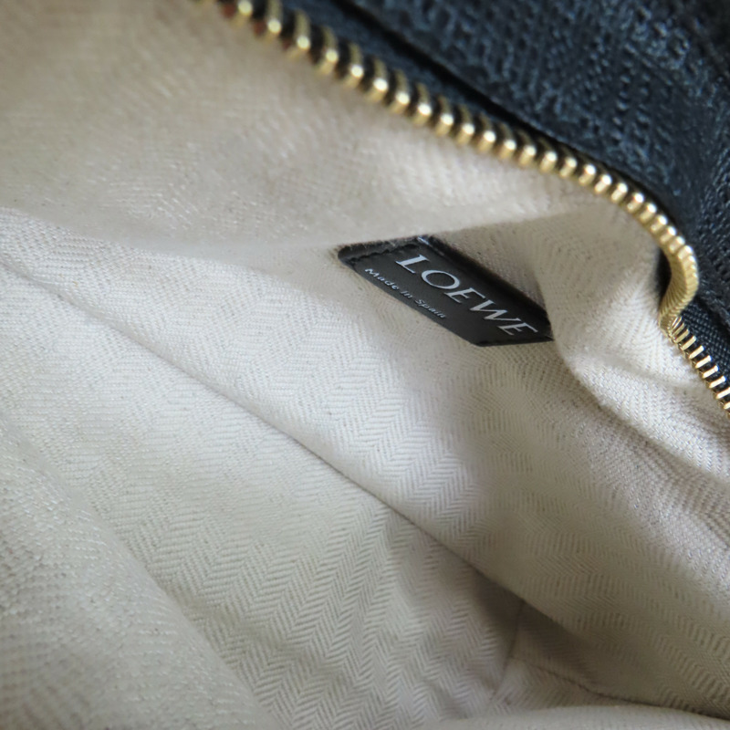 黑色 牛皮 肩背包【LOEWE 羅威】-4