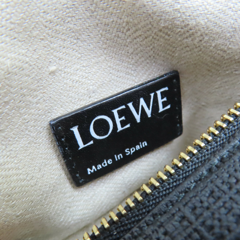 黑色 牛皮 肩背包【LOEWE 羅威】-7