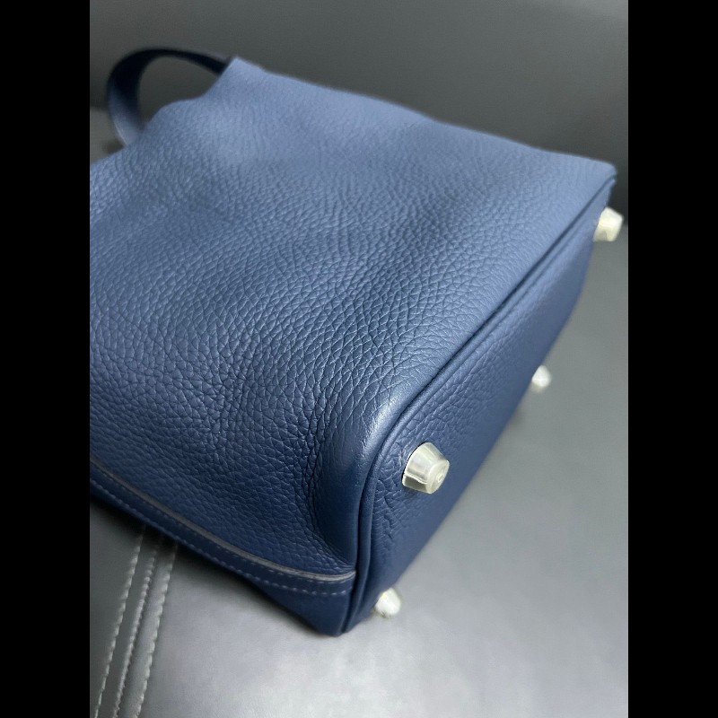 HERMES Picotin 18 菜籃子 普魯士藍色-14