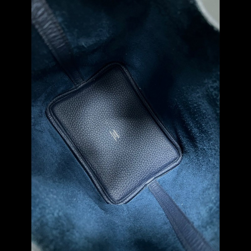 HERMES Picotin 18 菜籃子 普魯士藍色-17
