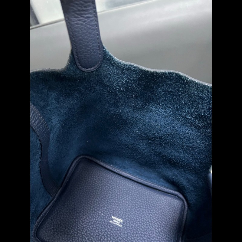 HERMES Picotin 18 菜籃子 普魯士藍色-18