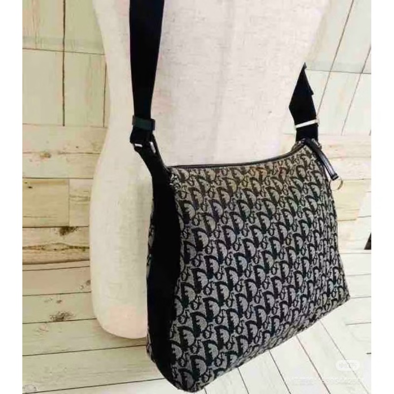 Dior經典雋永老花帆布 郵差包/斜背包／側背包｜經典款-3