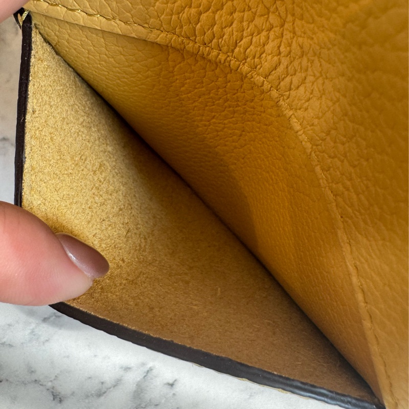 Delvaux黃皮革大D手提兩用包-9