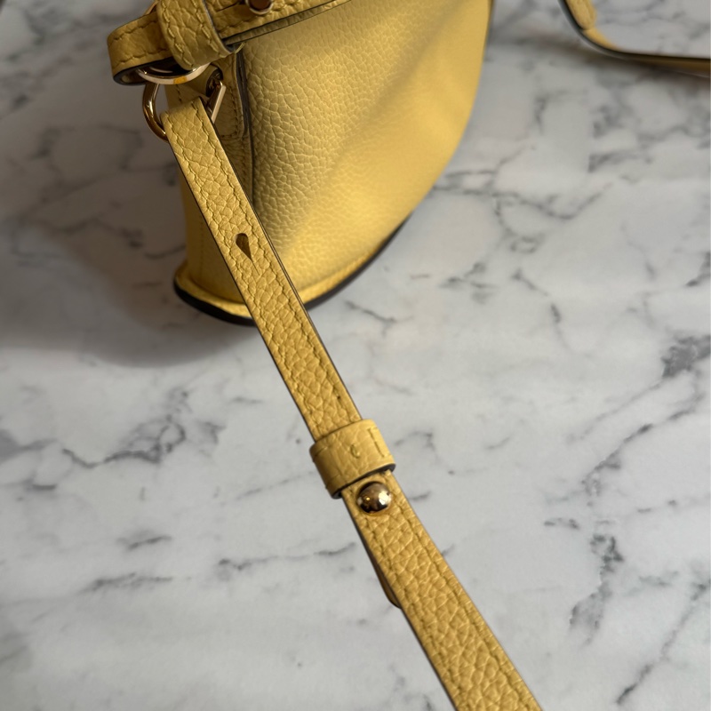 Delvaux黃皮革大D手提兩用包-27