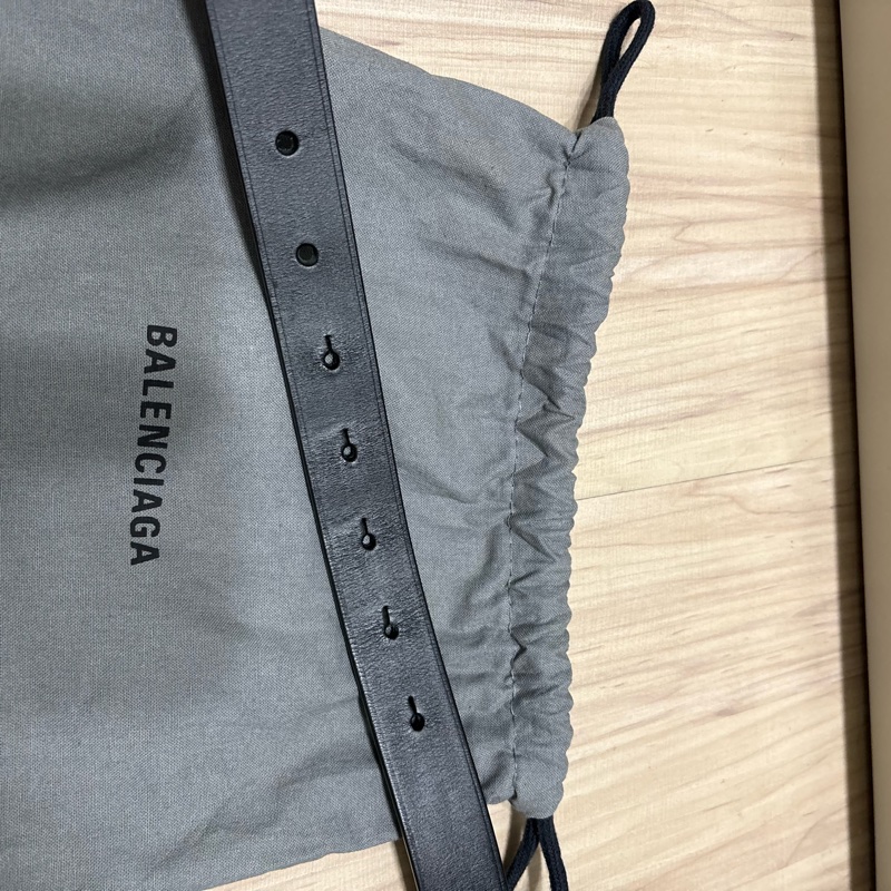 balenciaga黑色皮帶-3