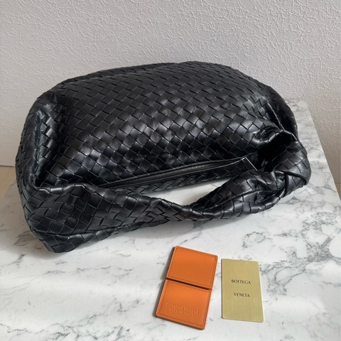 BV黑色編織扭結單肩大包 有金卡✨✨✨