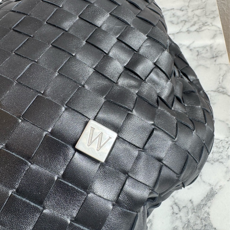 BV黑色編織扭結單肩大包 有金卡✨✨✨-3