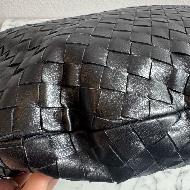 BV黑色編織扭結單肩大包 有金卡✨✨✨-7