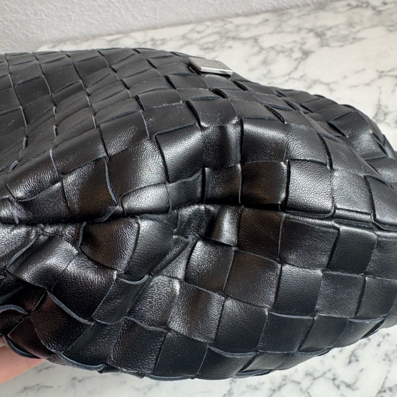 BV黑色編織扭結單肩大包 有金卡✨✨✨-8