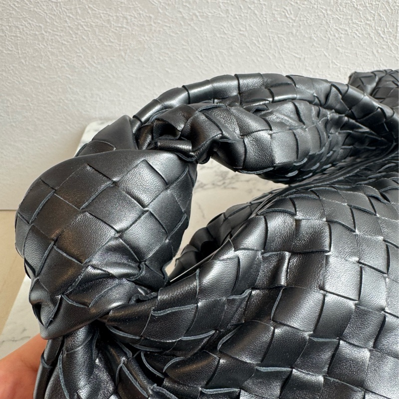 BV黑色編織扭結單肩大包 有金卡✨✨✨-10