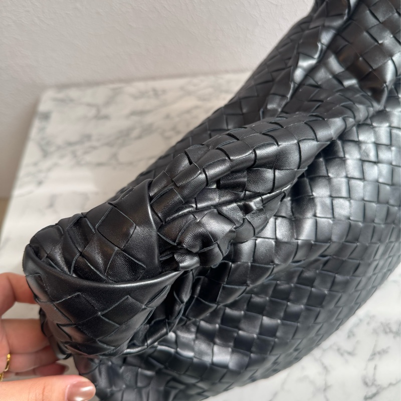 BV黑色編織扭結單肩大包 有金卡✨✨✨-14