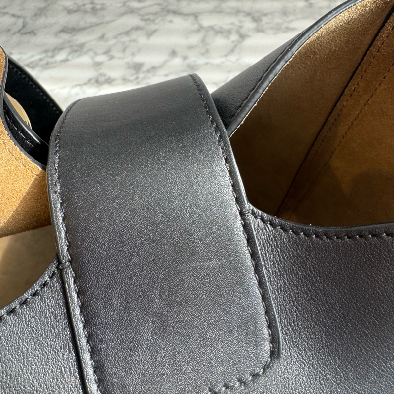 Loewe 黑皮革金圓釦單肩圓筒包MM 超時尚😻😻-13