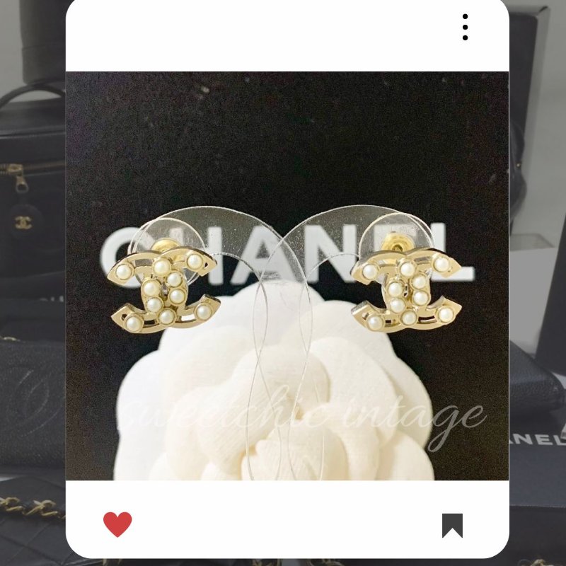 🛍️🎁 雙12🔥 12月新品上架 聖誕節🎄💖 香奈兒 Chanel 珍珠雙COCO 金色耳環 🔥 香奈兒熱賣款 香奈兒經典款 耳環 CHANEL EARRING-0