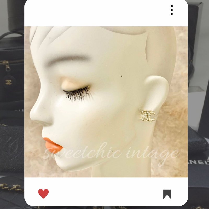 🛍️🎁 雙12🔥 12月新品上架 聖誕節🎄💖 香奈兒 Chanel 珍珠雙COCO 金色耳環 🔥 香奈兒熱賣款 香奈兒經典款 耳環 CHANEL EARRING-3