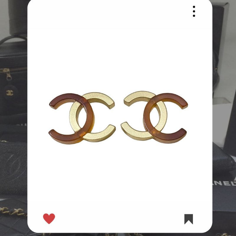 🛍️🎁 雙12🔥 12月新品上架 聖誕節🎄💖 復古 香奈兒 Chanel  雙色玳瑁色棕色霧面金色耳環 🔥 香奈兒熱賣款 香奈兒經典款 耳環 CHANEL EARRING-0