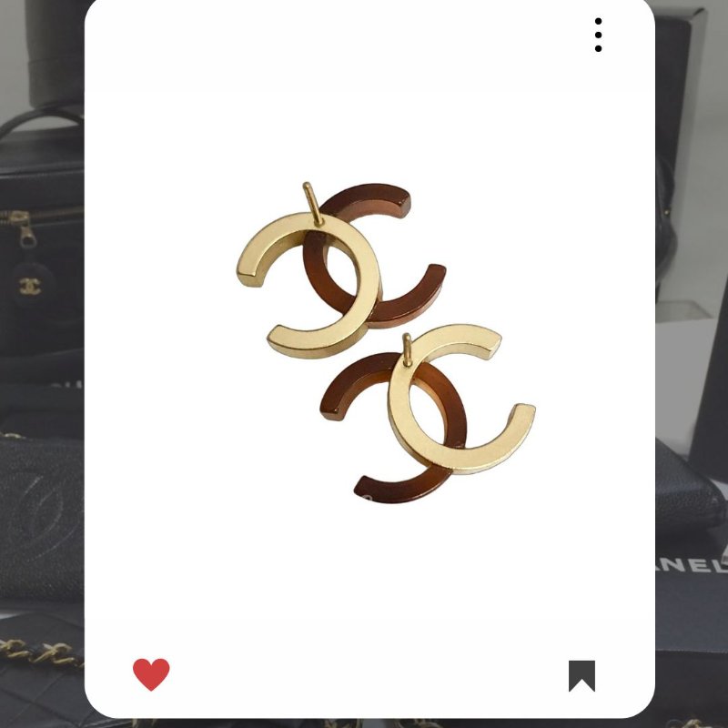 🛍️🎁 雙12🔥 12月新品上架 聖誕節🎄💖 復古 香奈兒 Chanel  雙色玳瑁色棕色霧面金色耳環 🔥 香奈兒熱賣款 香奈兒經典款 耳環 CHANEL EARRING-1