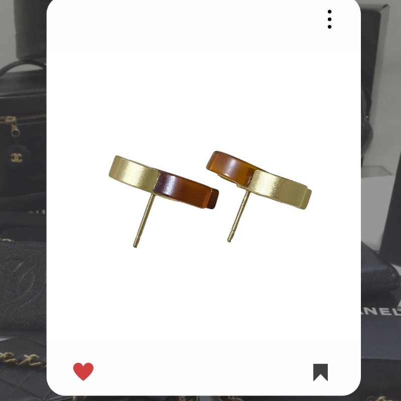 🛍️🎁 雙12🔥 12月新品上架 聖誕節🎄💖 復古 香奈兒 Chanel  雙色玳瑁色棕色霧面金色耳環 🔥 香奈兒熱賣款 香奈兒經典款 耳環 CHANEL EARRING-8