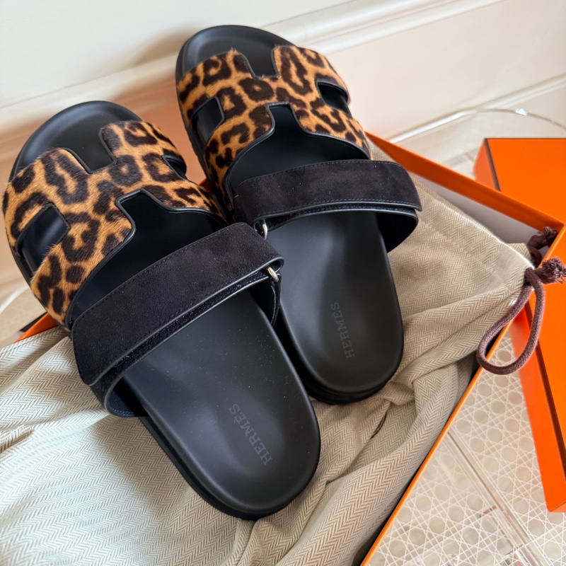 全新 愛馬仕 Hermes 豹紋二舅拖 38碼-4