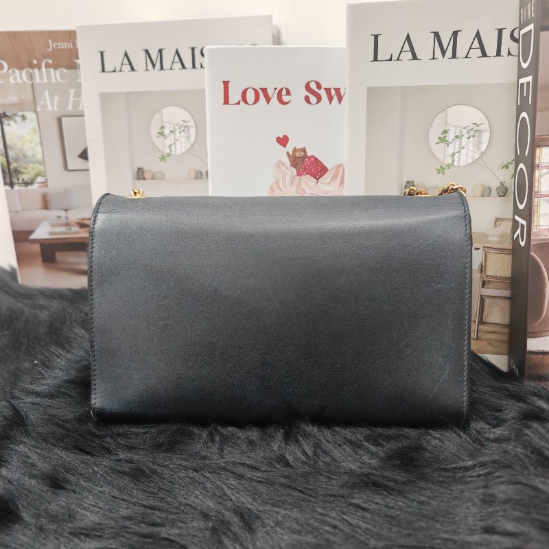 YSL 流蘇Kate 光面牛皮鏈條包-1