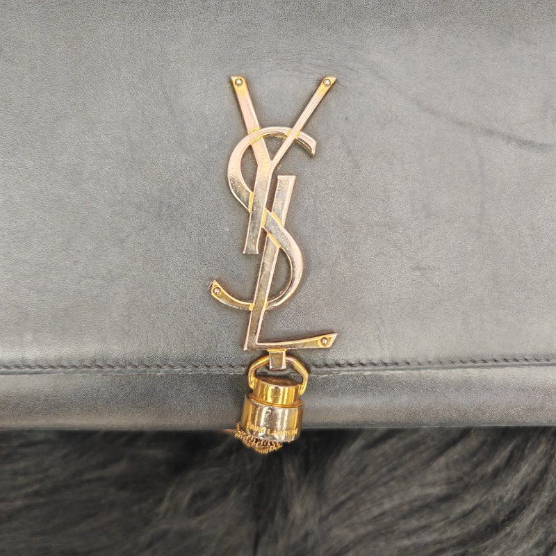 YSL 流蘇Kate 光面牛皮鏈條包-4