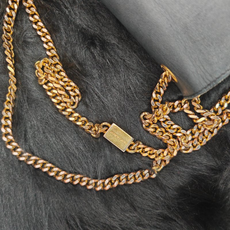 YSL 流蘇Kate 光面牛皮鏈條包-5