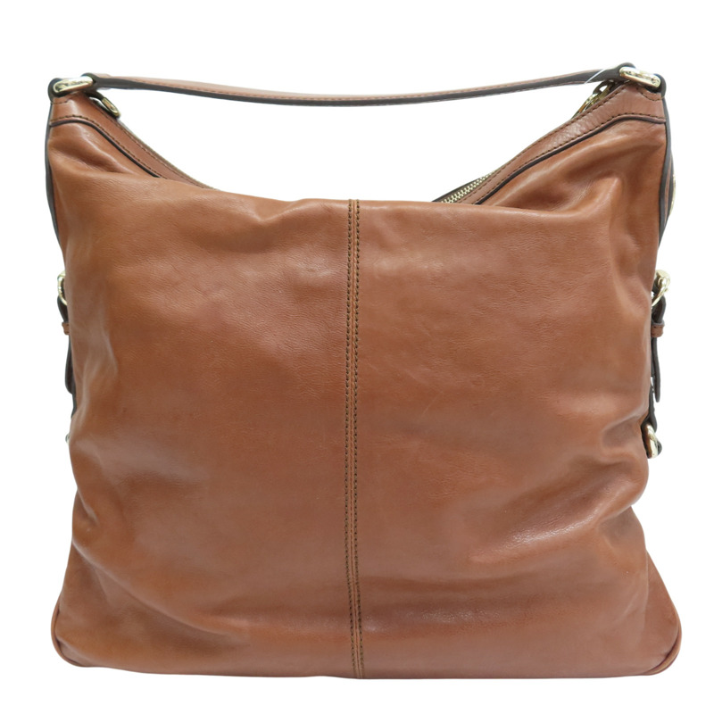 棕色 牛皮 肩背包【GUCCI 古馳】 282344-1