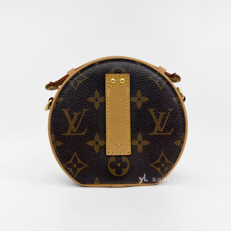 ❣LV 原花Mini Boite Chapeau金釦手提斜背圓餅包-1