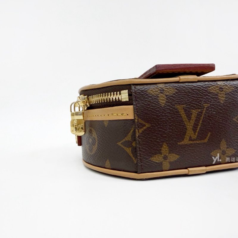 ❣LV 原花Mini Boite Chapeau金釦手提斜背圓餅包-3