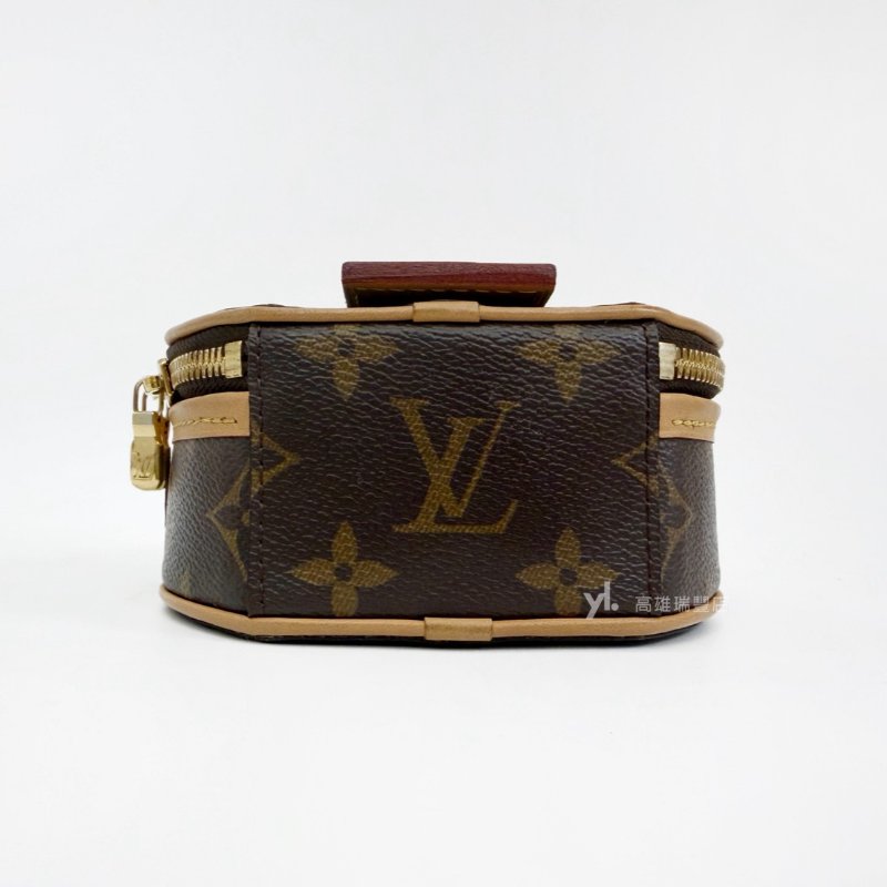 ❣LV 原花Mini Boite Chapeau金釦手提斜背圓餅包-4