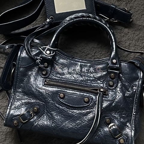 巴黎世家機車包迷你