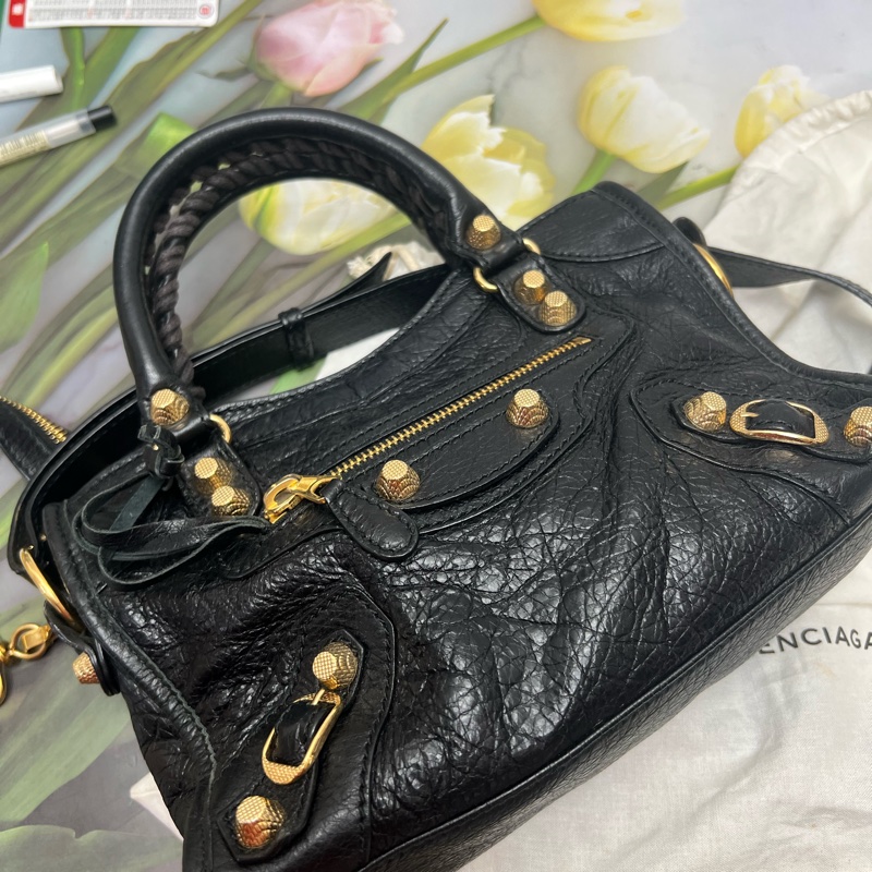 巴黎世家機車包迷你-3