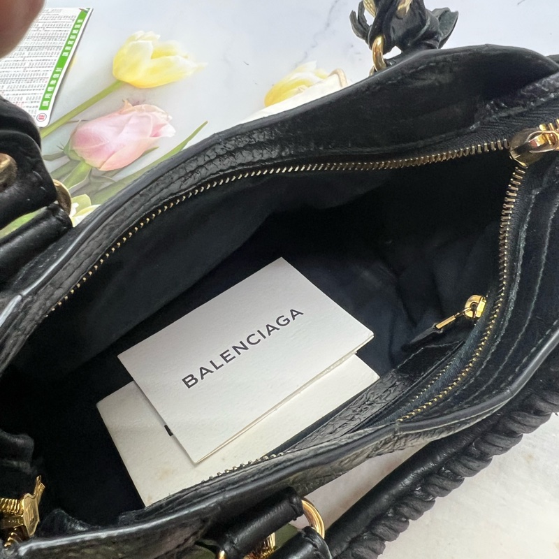 巴黎世家機車包迷你-9