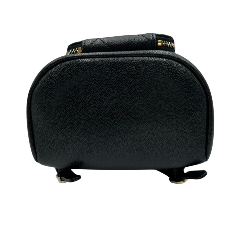 【美收精品】CHANEL 黑色荔枝皮後背包 C-41-2