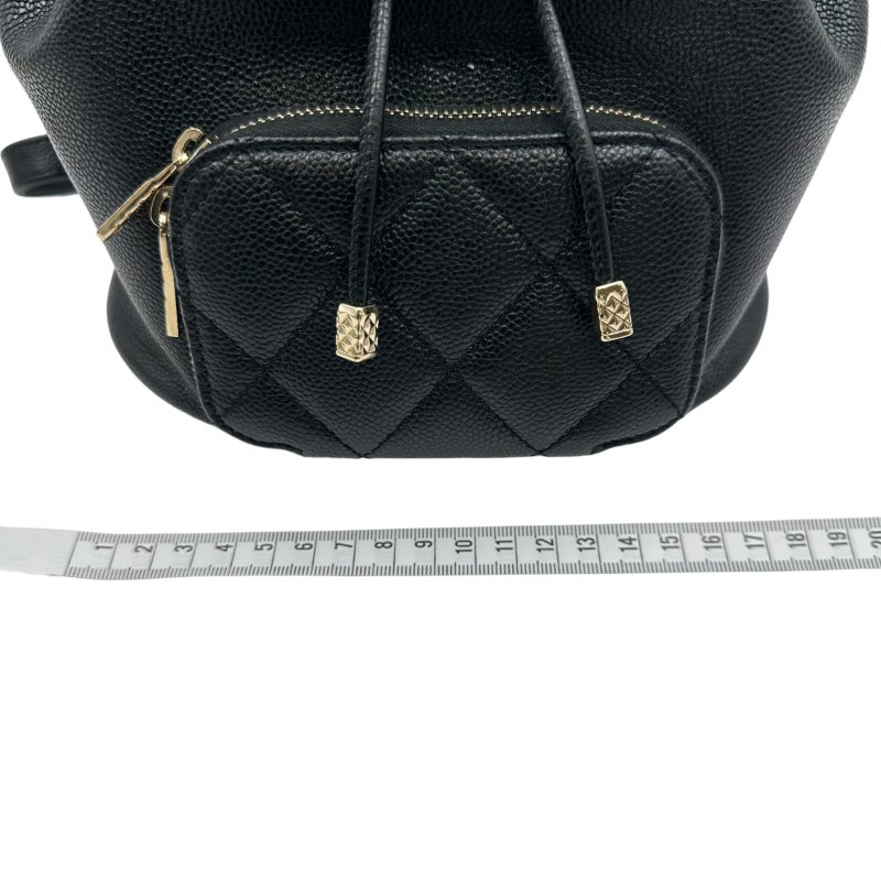 【美收精品】CHANEL 黑色荔枝皮後背包 C-41-17