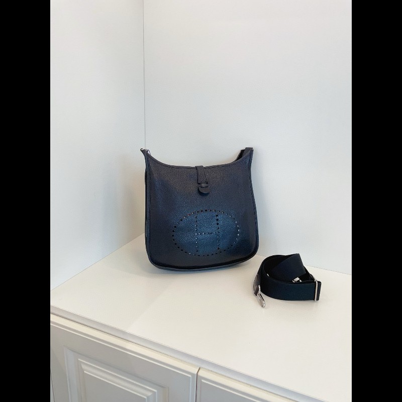 Hermes愛馬仕Evelyne33 伊芙琳黑色銀扣 金剛色 男女通用-3