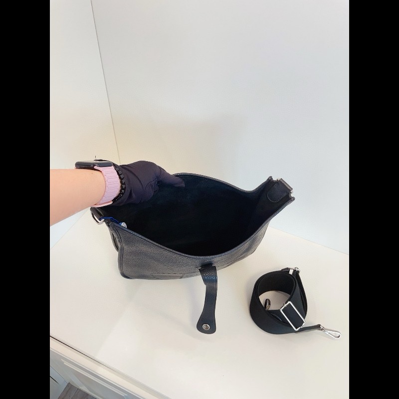 Hermes愛馬仕Evelyne33 伊芙琳黑色銀扣 金剛色 男女通用-8