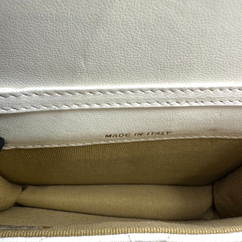 【美收精品】CHANEL 長鍊白色金球小包 C-44-5