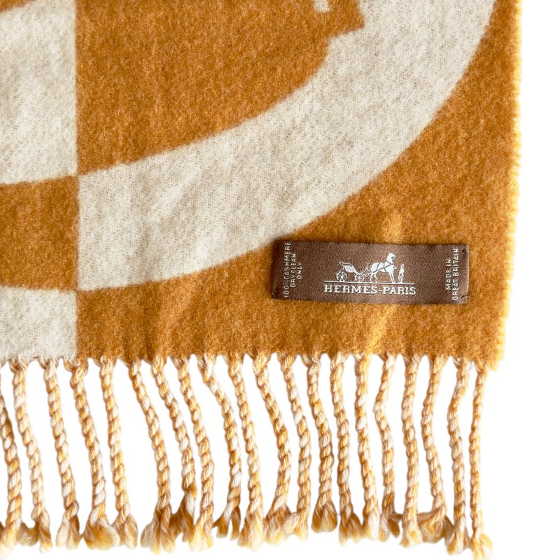 HERMES Casaque Charms 純羊絨 圍巾-4
