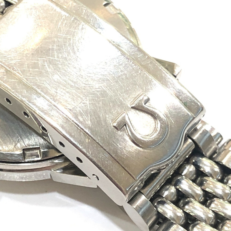 歐米茄海馬600復古手動上鍊日期顯示腕錶，不鏽鋼男士銀色-7