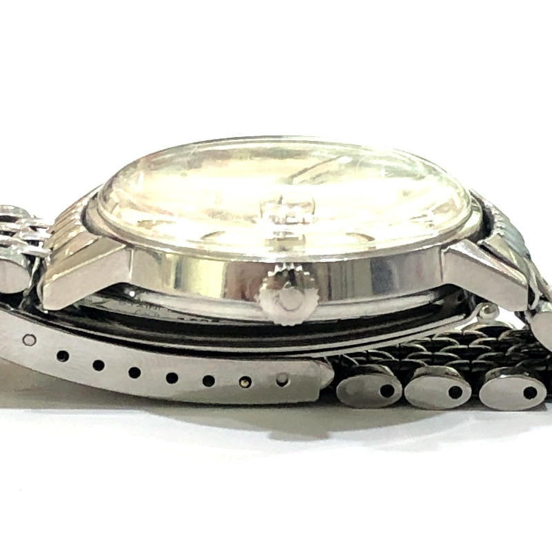 歐米茄海馬600復古手動上鍊日期顯示腕錶，不鏽鋼男士銀色-9