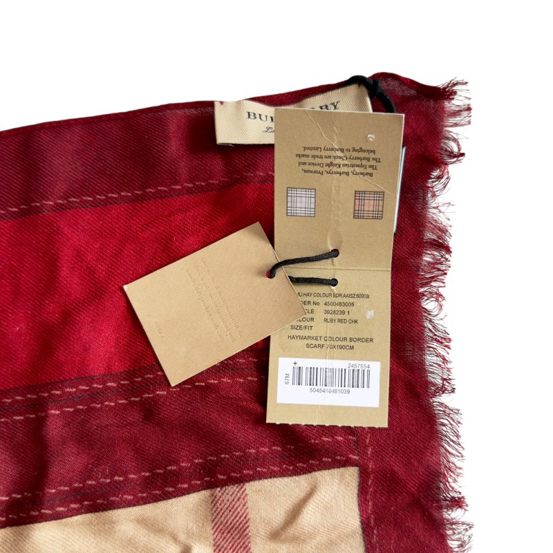 BURBERRY 經典格紋 圍巾-7