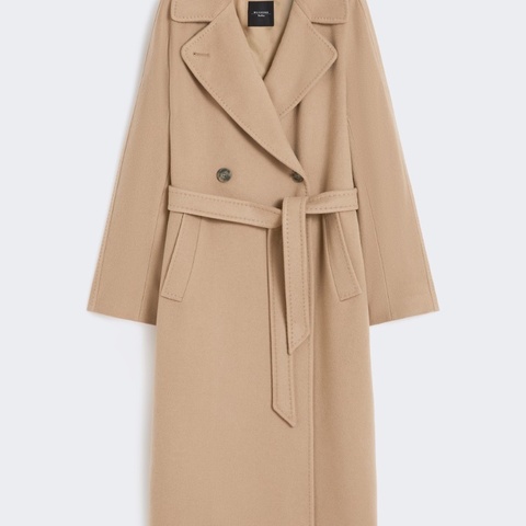 全新正品附鑒定✨Max Mara weekend系列經典駝色綁帶查克斯大衣