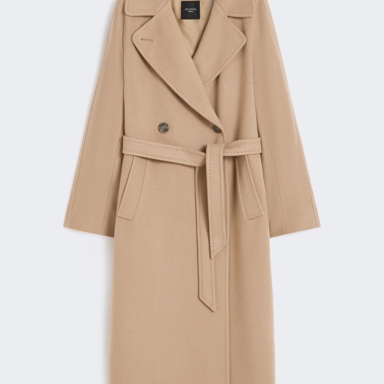 全新正品附鑒定✨Max Mara weekend系列經典駝色綁帶查克斯大衣-0