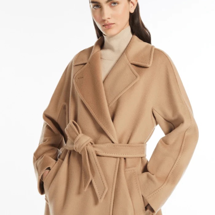 全新正品附鑒定✨Max Mara weekend系列經典駝色綁帶查克斯大衣-3