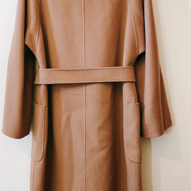 全新正品附鑒定✨Max Mara weekend系列經典駝色綁帶查克斯大衣-8
